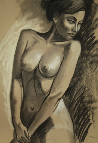 Julia Torres. Desnudo de frente.